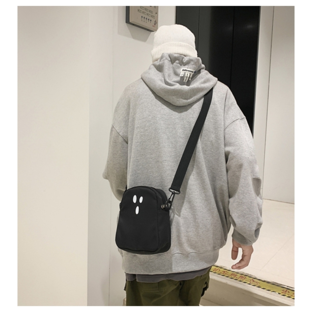 Casper Ghost Face Crossbody Bag Suprised Small Halloween Bag - Picture 4 of 11